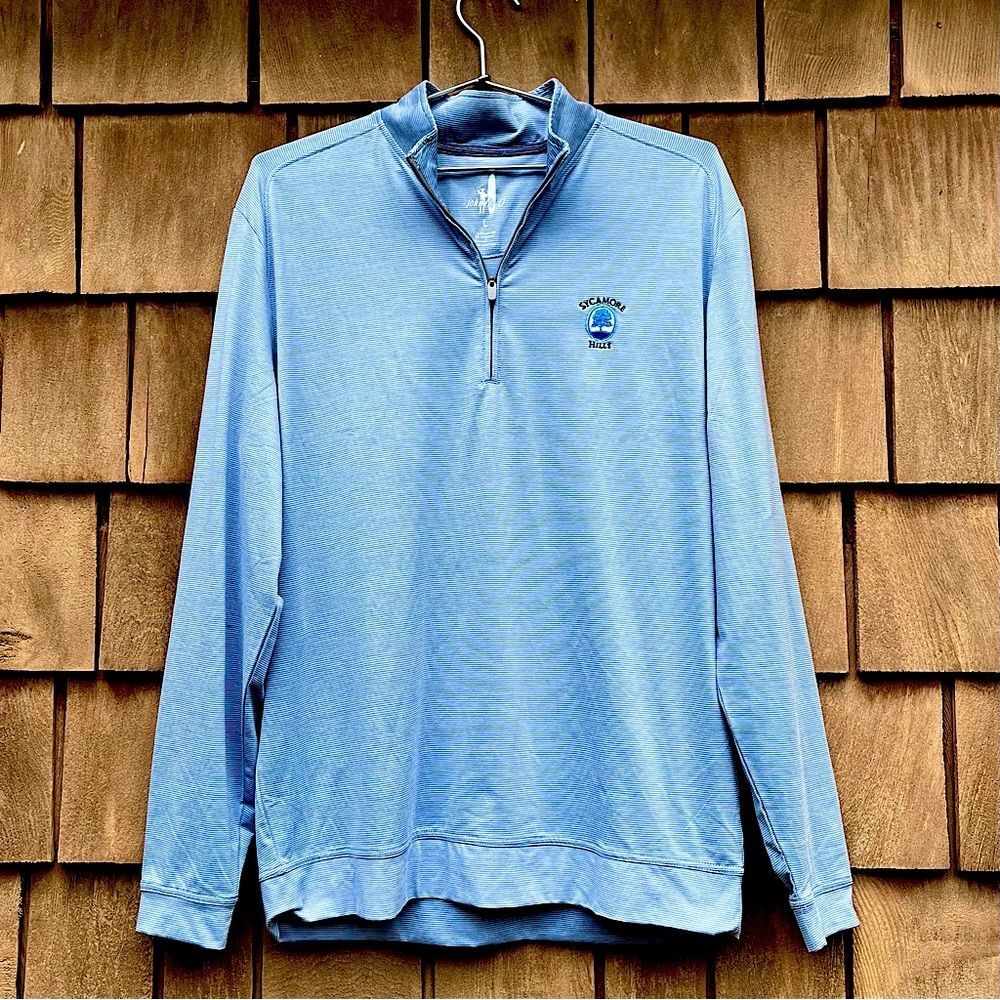 Johnnie-O Pullover Mens‎ Large Blue Golf Performance Hybrid Vaughn Casual Large